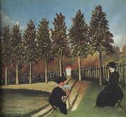 The Artist Painting His Wife Henri Rousseau